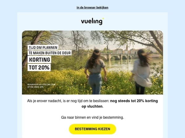 Herinnering: nog steeds tot 20% korting 😎