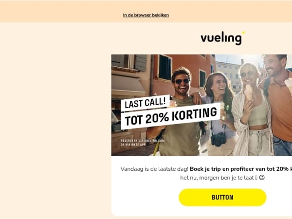 Tot 20% korting. Laatste kans! 🤫