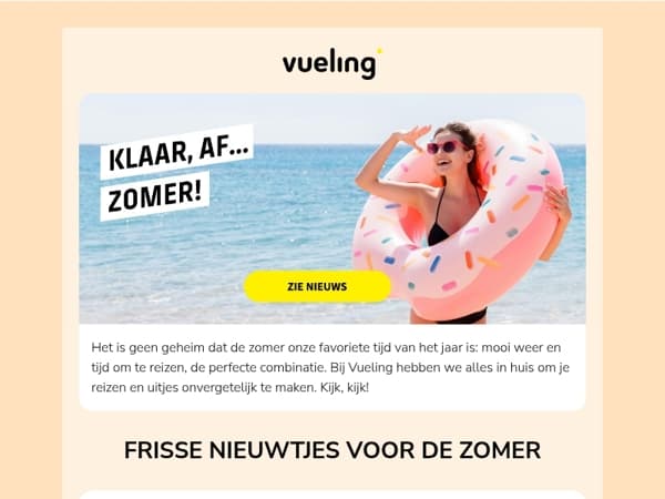 Kijk je uit naar de zomer? Vers nieuws van Vueling
