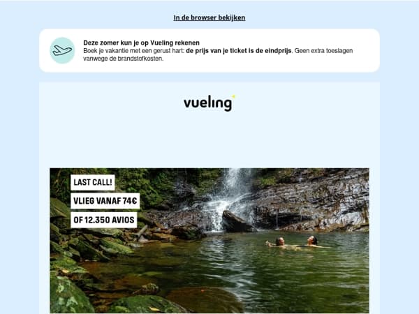 Morgen is het nog steeds warm... En jij zou kunnen vliegen 🍧
