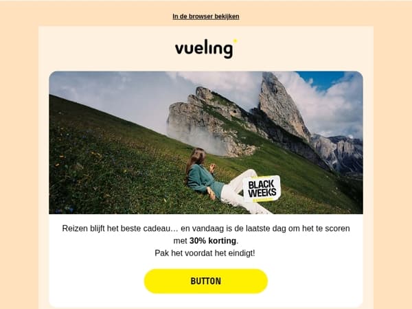⏰ Laatste uren voor je volgende trips met 30% ✈️