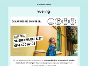 De promo loopt ten einde. Wees snel! 🏃‍♀️‍➡️➡️