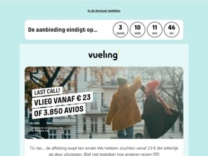 ⏰ De tijd dringt: Vluchten vanaf 23 €