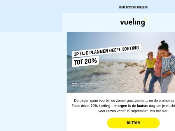 ⏰ 20% korting… alleen tot morgen! ⏰