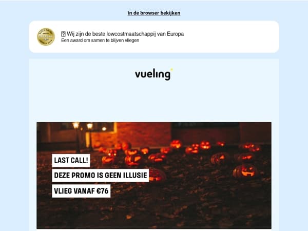 🎃👻 Morgen verdwijnt hij... En het is geen spook