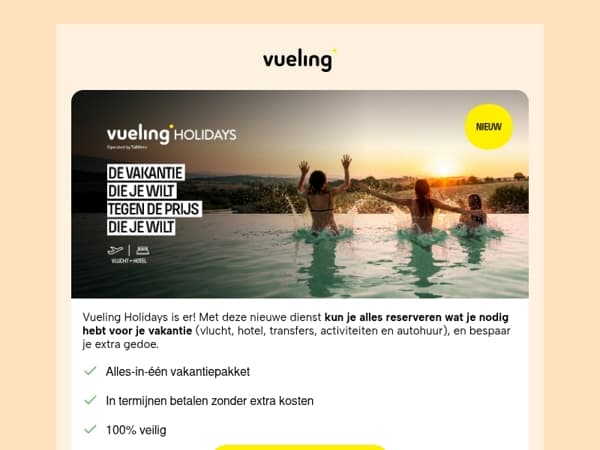 🤩Vueling Holidays is er!