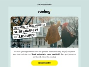 ✈️ 23 € om het jaar vliegend te beginnen!