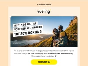 Tot 20% korting op vluchten 😉
