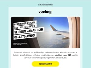 Buiten het seizoen kost alles minder 😏