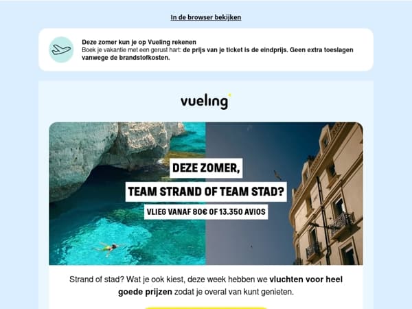Strand of stad? Boek je zomer 😉