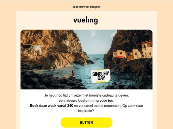 🔔 Vergeet het niet: Singles’ Day vanaf 34€ 💛🧳