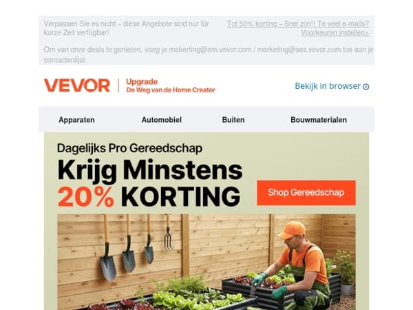 Dagelijkse aanbiedingen zojuist bijgewerkt: geniet van meerdere kortingen, tot 20% korting!
