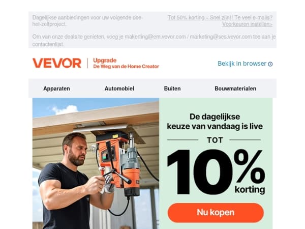 Nieuwe dagelijkse aanbiedingen. Kom elke dag terug.