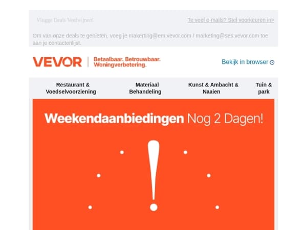 Weekend Klusactie
