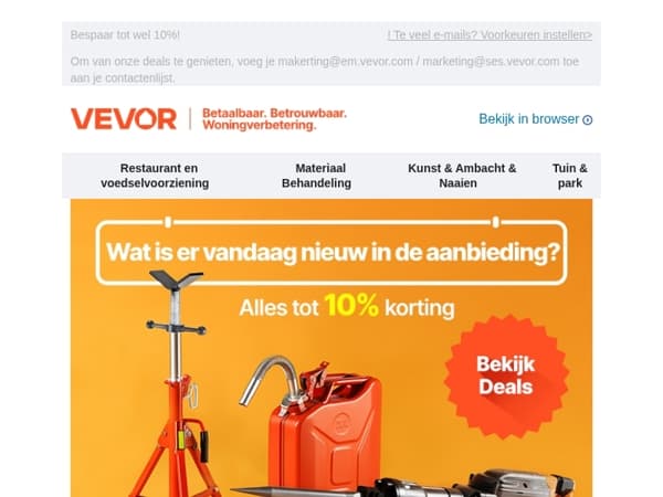 Dagelijkse aanbiedingen bijgewerkt
