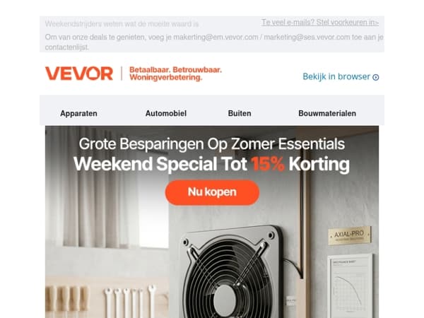 Staat het al op je lijst? Pak tot 15% korting