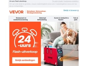 Snel! 24 uur online evenement - grote besparingen!