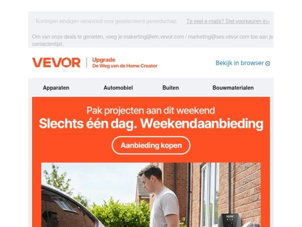 Weekendaanbiedingen: Tot 20% korting