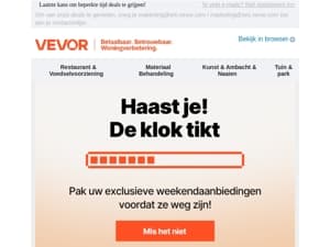 Weekenduitverkoop: nog 24 uur!
