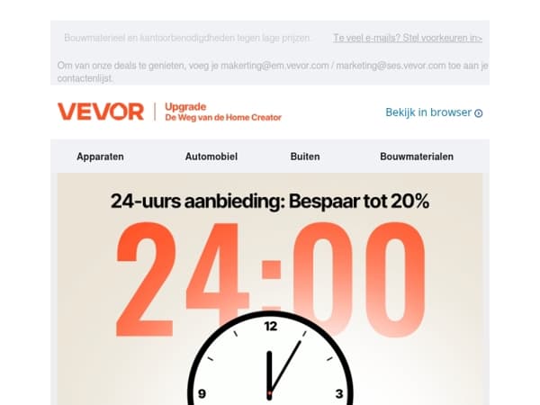 Beperkte weekendaanbiedingen op de hele site