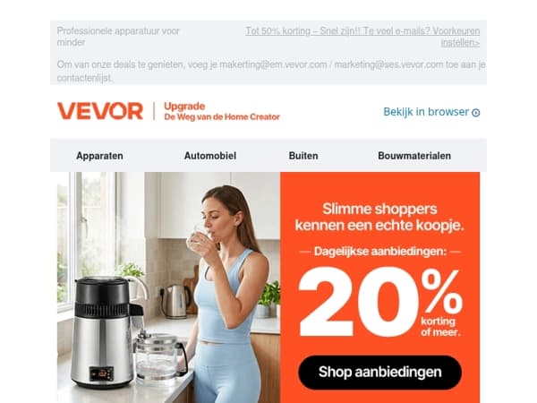 Dagelijkse verse aanbiedingen voor jou