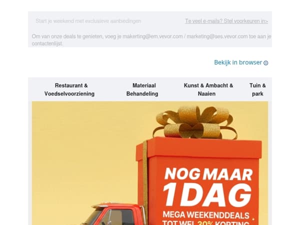 Weekendaanbiedingen zijn er! Shop nu en bespaar!
