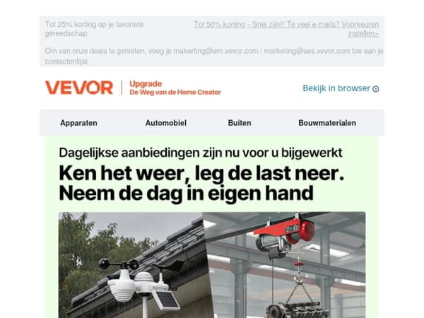 Dagaanbiedingen net verschenen