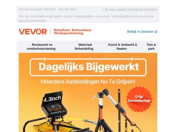 Vers Aanbod, Elke Dag