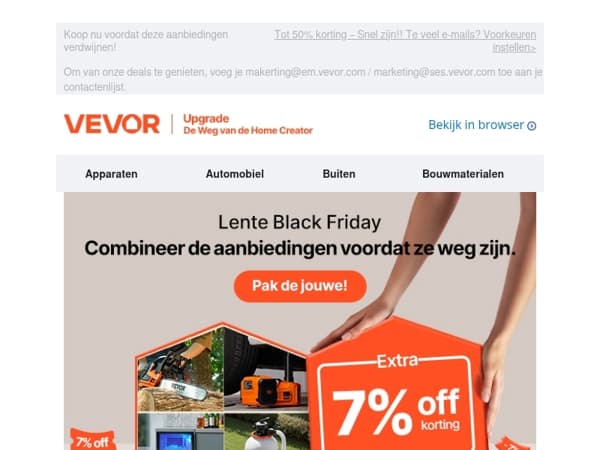 Lente Black Friday: Extra Besparingen, Uitverkoop, Voor Altijd Weg!