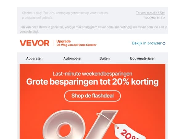 ⚡ Onweerstaanbare weekend-flashsale