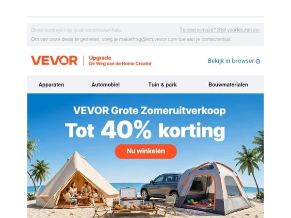 Versla de hitte met zomerse kortingen