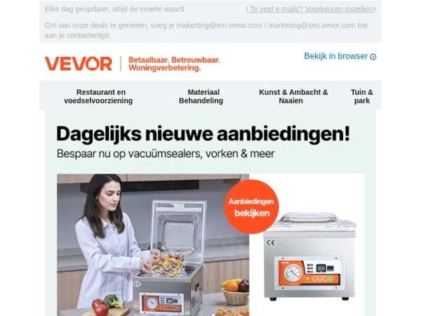 Nieuw binnen. Dagelijkse aanbiedingen. Ook opruiming.