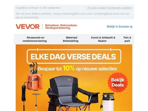 Daily Deals: ververst, klaar, wacht op je.