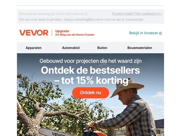 Klantfavorieten – tot 15% korting