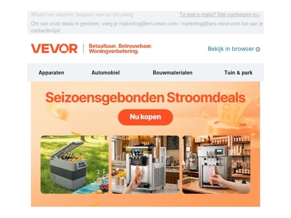 Bespaar tot 20% op seizoensuitverkoop