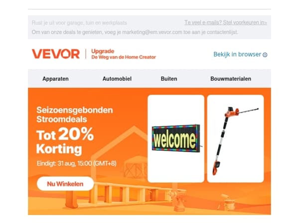 Tot 20% op seizoensfavorieten
