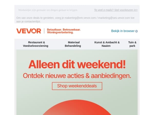 Je weekendproject wacht op je.