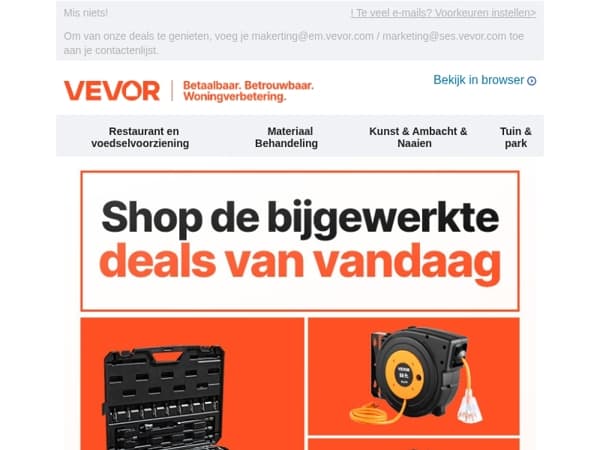 Dagelijks verse aanbiedingen