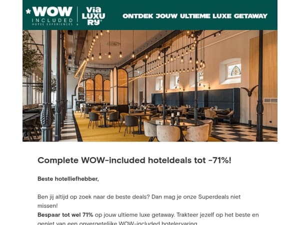 10 Superdeals - vandaag tot wel -71% korting!