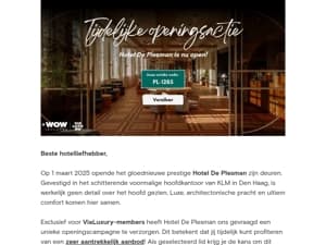 ⏰ Gloednieuw hotel: Tijdelijke openingsactie -60%