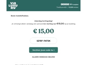 Alsjeblieft, €15,00 cadeau 🍀