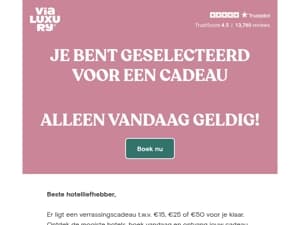 Verzilver vandaag nog jouw verrassingscadeau!