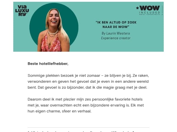 Laurin's favorieten! 6x bijzonder overnachten