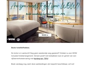 ⏳ Tijdelijk aanbod! De beste hoteldeals met korting tot -70%