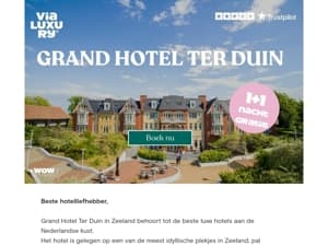 🌞 Gratis luxe overnachting in het mooiste hotel van Zeeland!