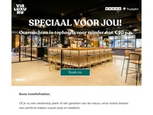 Mis het niet! Overnachten in tophotels voor minder dan €40 p.p.