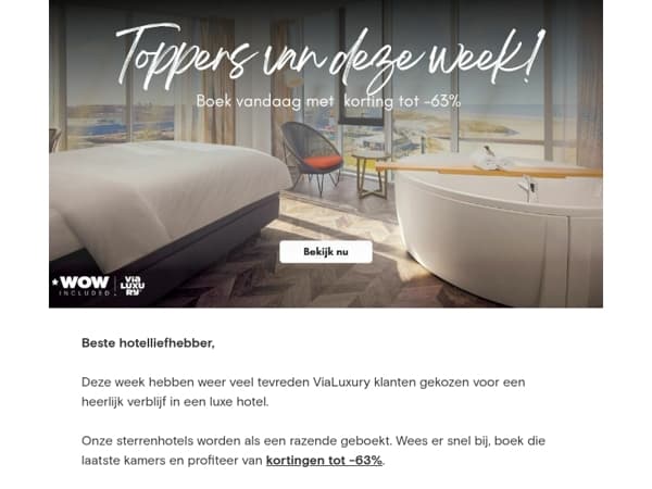 ✅ Deze 10 hoteldeals zijn jullie favoriet