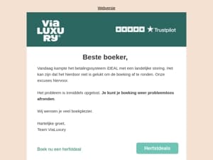 Boeking afronden