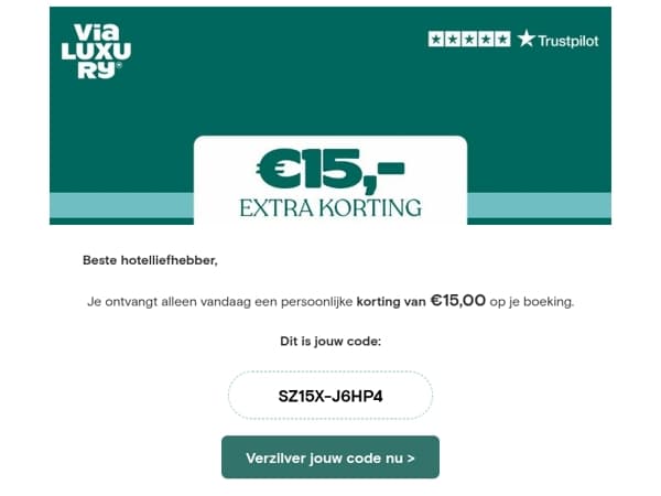 Alsjeblieft, €15,00 cadeau 🍀