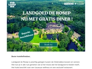 Gratis 3-gangendiner op landgoed ✩ Dat is puur genieten!